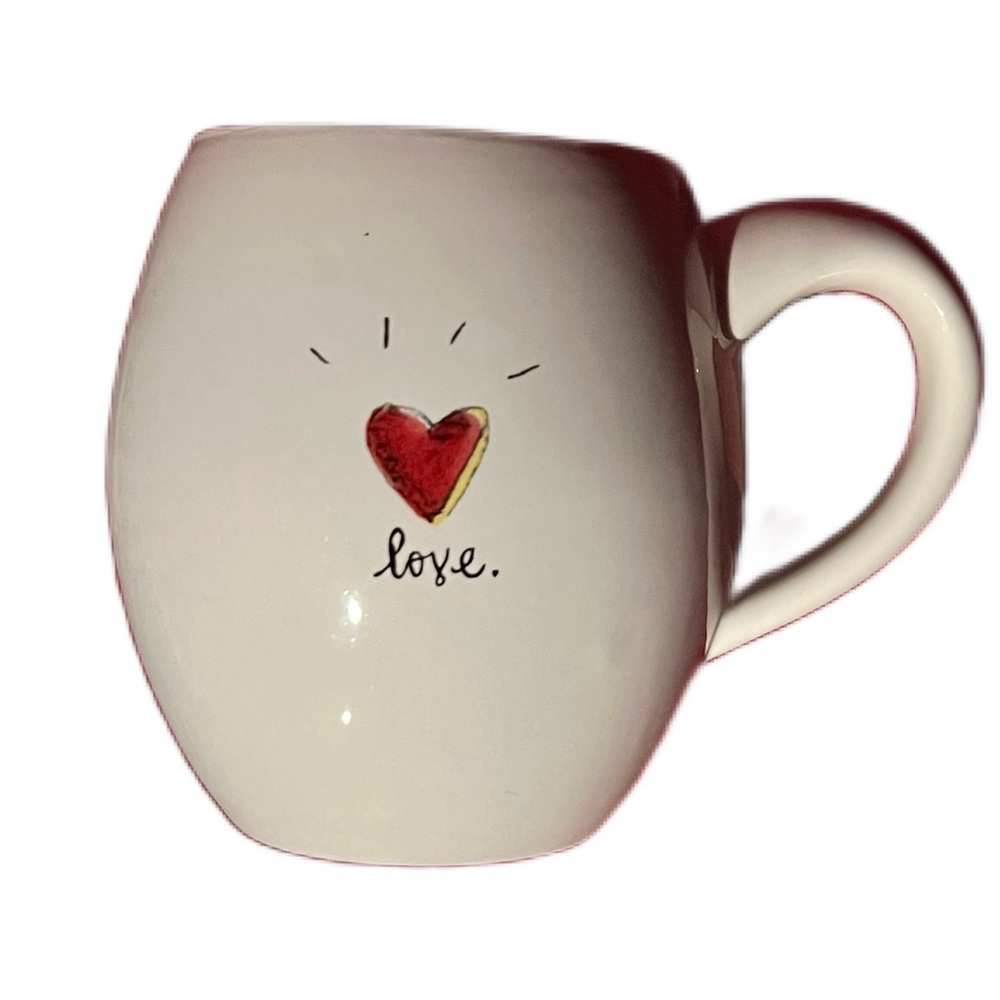 Magenta LOVE Heart Mug 16 Oz -Spread the love for Valentines Day -Rae Dunn